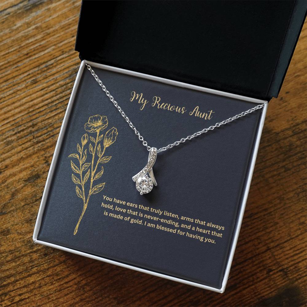 My Precious Aunt | You Have Ears That Truly Listen | Pendant Necklace