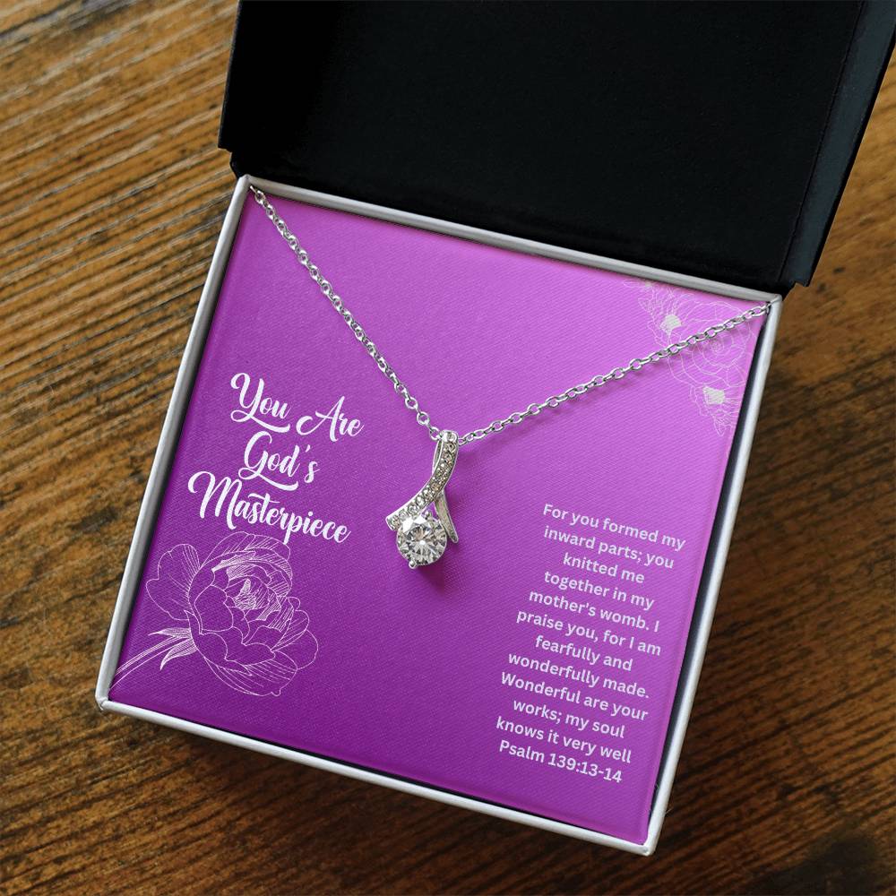You Are God's Masterpiece | Bible Verse Faith Necklace