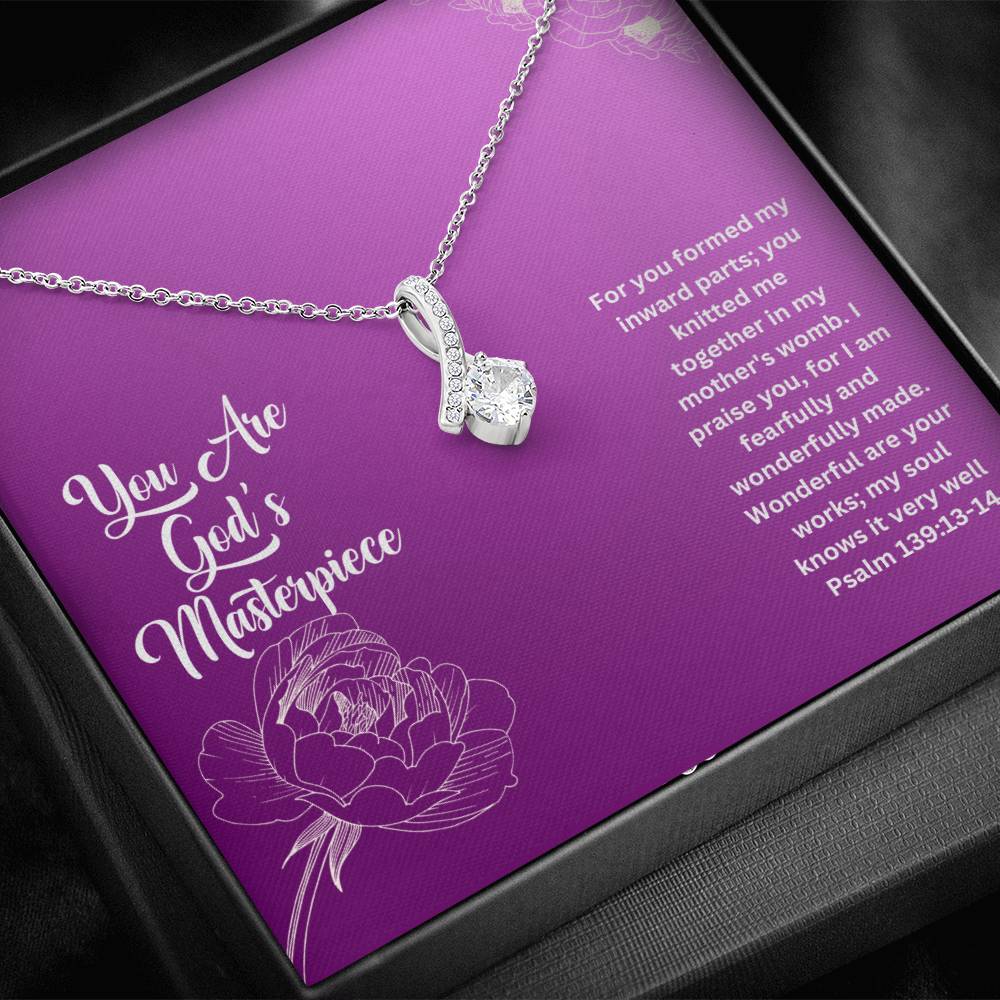 You Are God's Masterpiece | Bible Verse Faith Necklace
