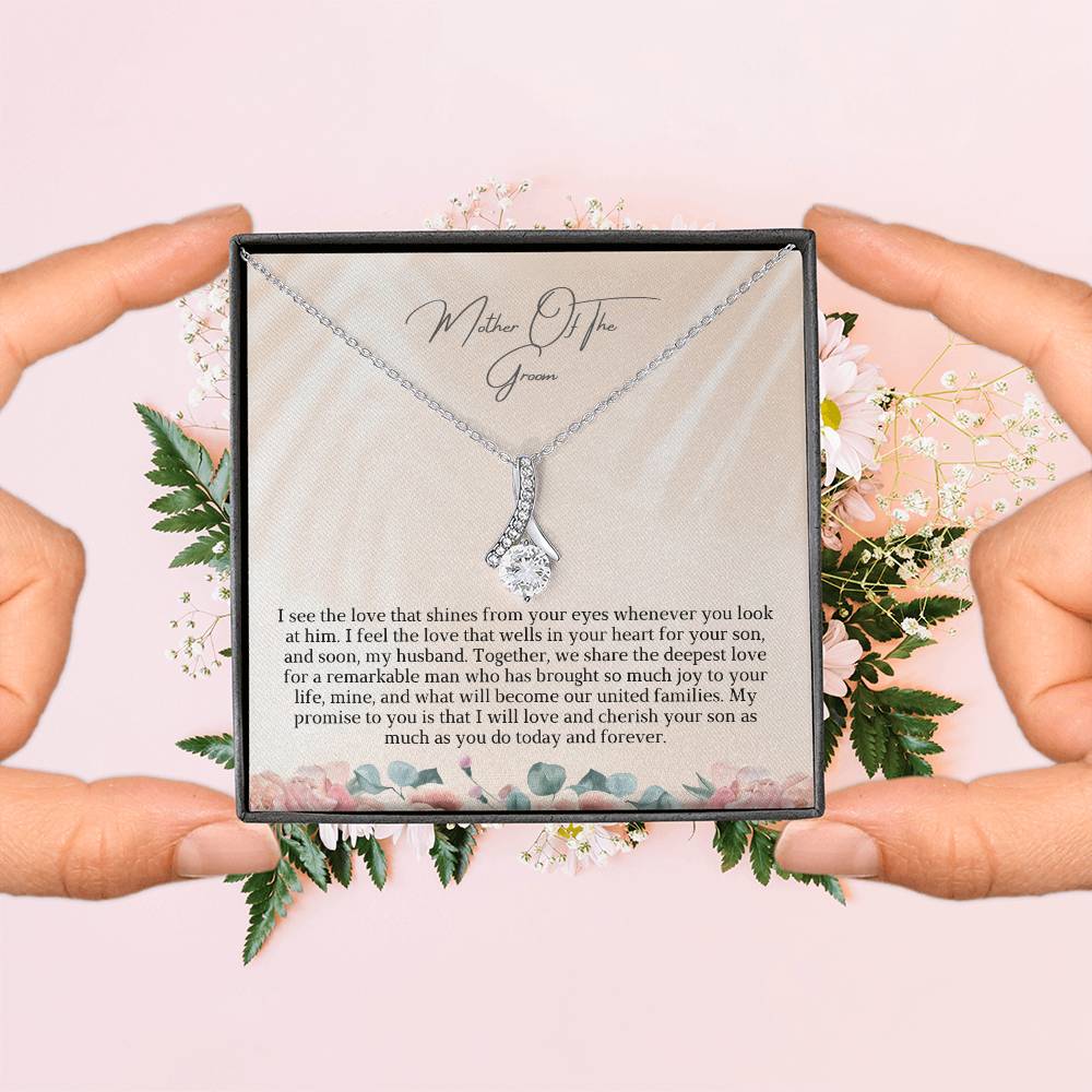 Mother Of The Groom | We Share The Deepest Love | Pendant Yellow Gold Necklace