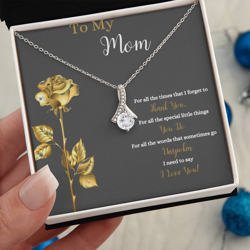 To My Mom | I Love You | Jewelry Necklace