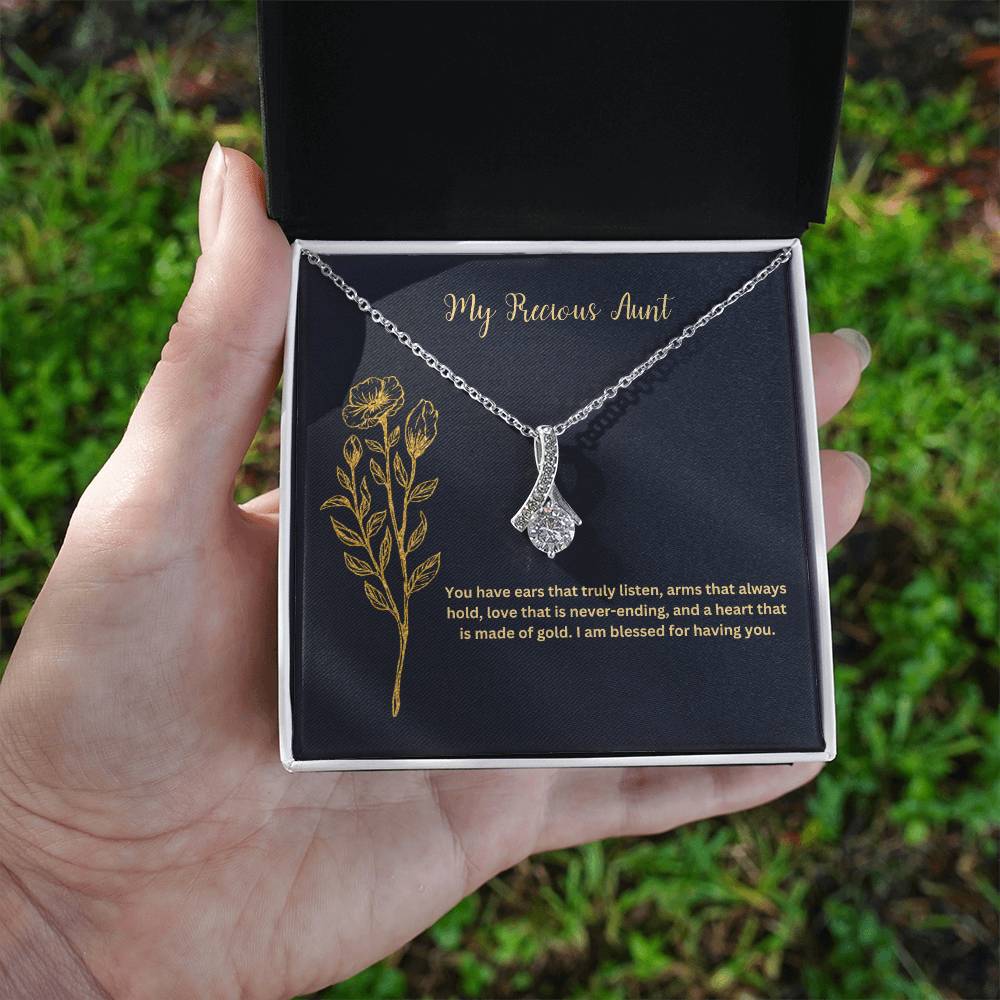 My Precious Aunt | You Have Ears That Truly Listen | Pendant Necklace