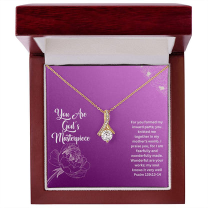 You Are God's Masterpiece | Bible Verse Faith Necklace