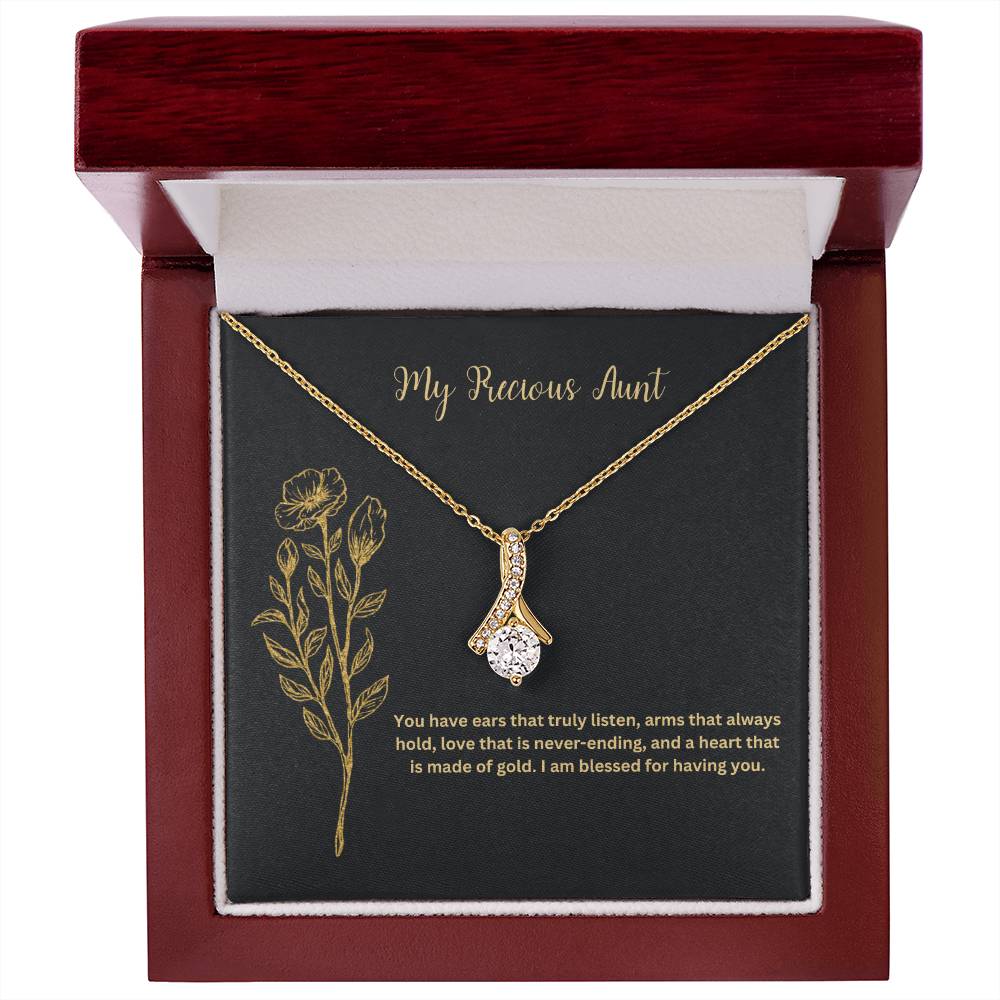 My Precious Aunt | You Have Ears That Truly Listen | Pendant Necklace