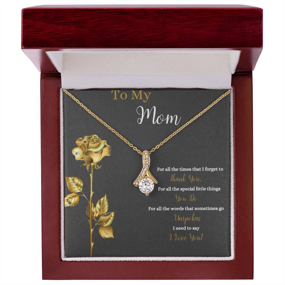 To My Mom | I Love You | Jewelry Necklace