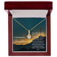 To My Beautiful Daughter | The Lord Will Guide You | Faith Pendant Jewelry Necklace