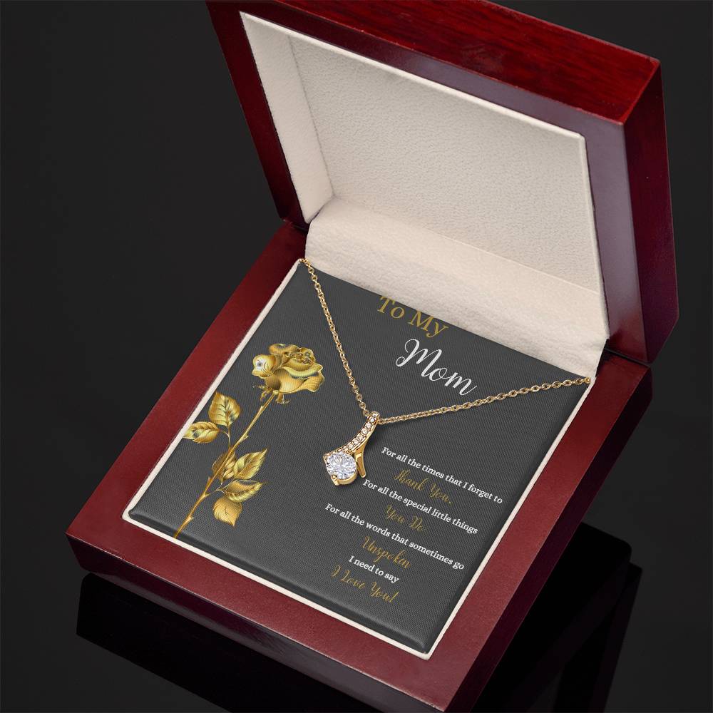 To My Mom | I Love You | Jewelry Necklace