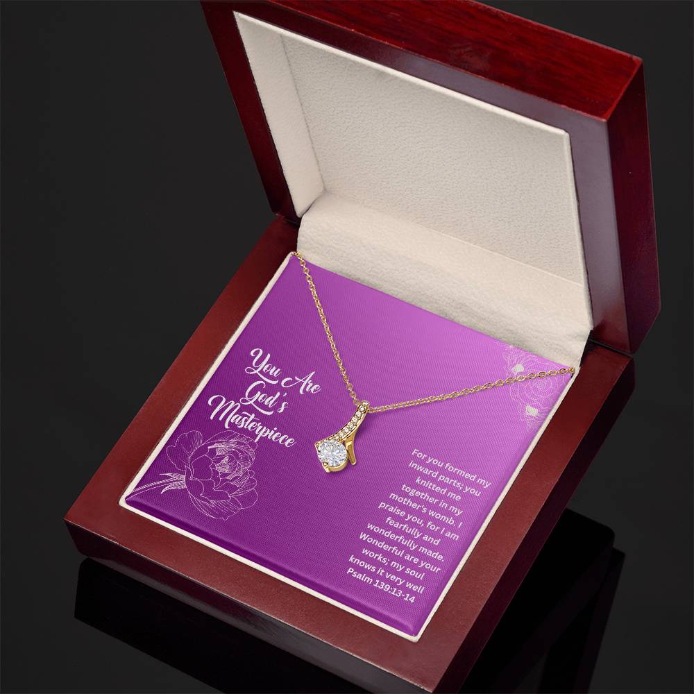 You Are God's Masterpiece | Bible Verse Faith Necklace