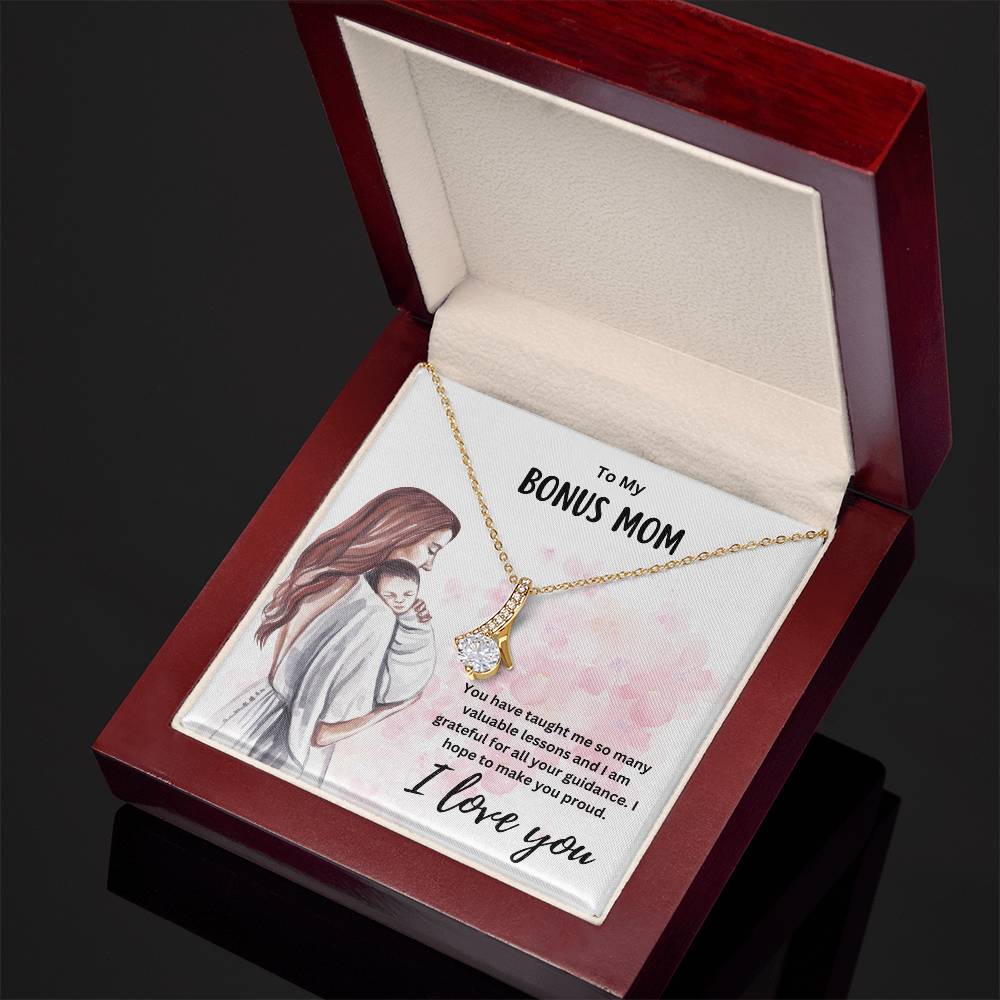 To My Bonus Mom | Happy Mother's Day | Jewelry Necklace