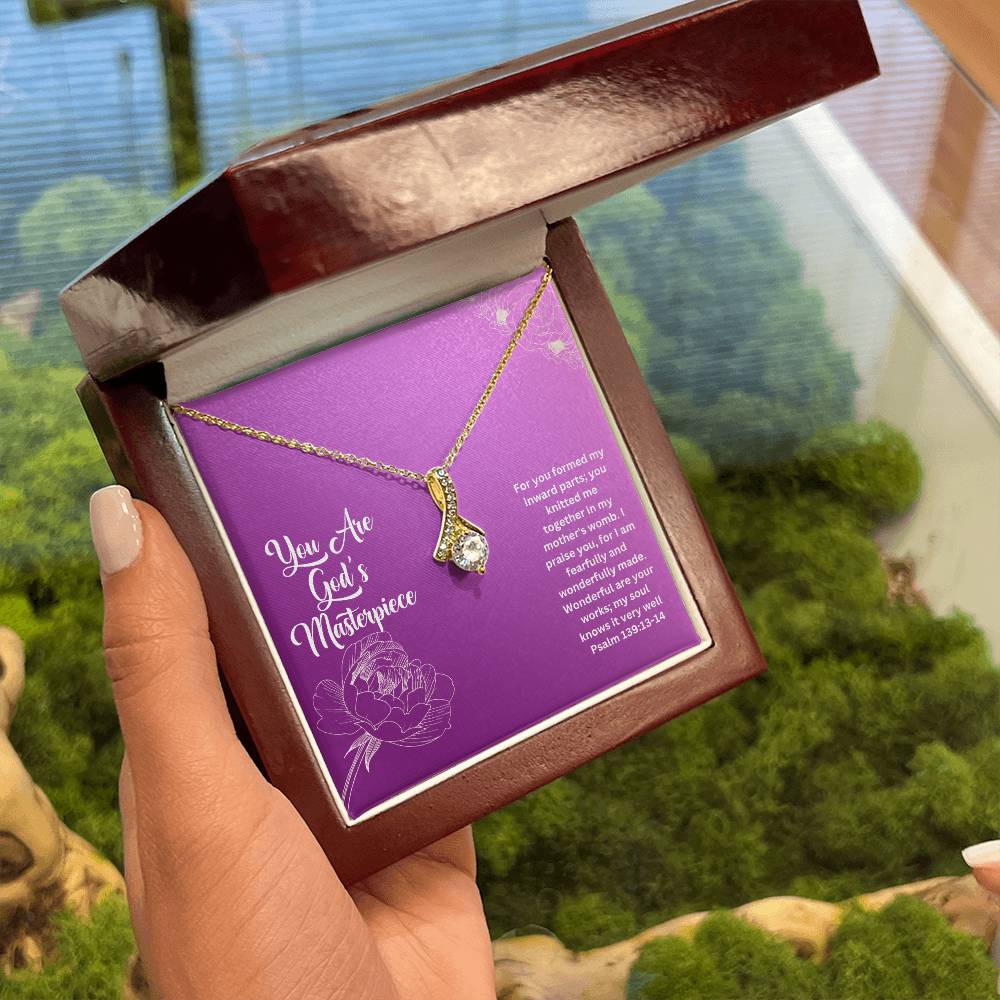 You Are God's Masterpiece | Bible Verse Faith Necklace
