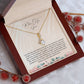 Mother Of The Groom | We Share The Deepest Love | Pendant Yellow Gold Necklace