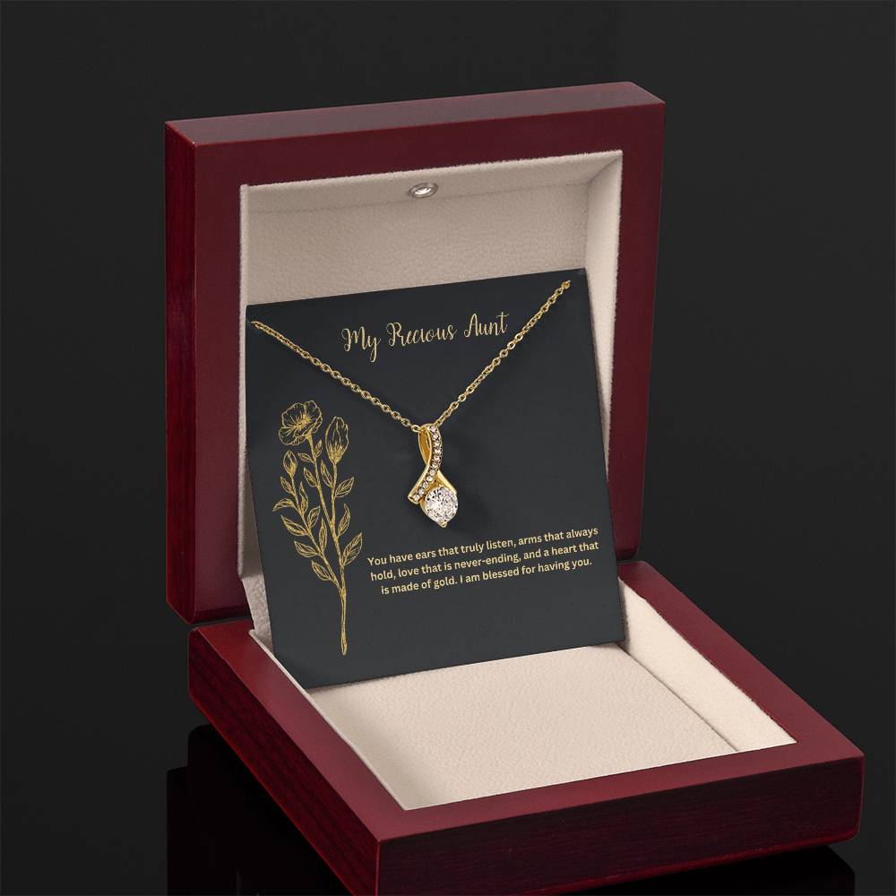 My Precious Aunt | You Have Ears That Truly Listen | Pendant Necklace