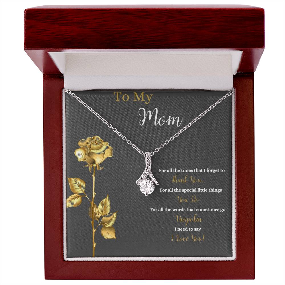 To My Mom | I Love You | Jewelry Necklace