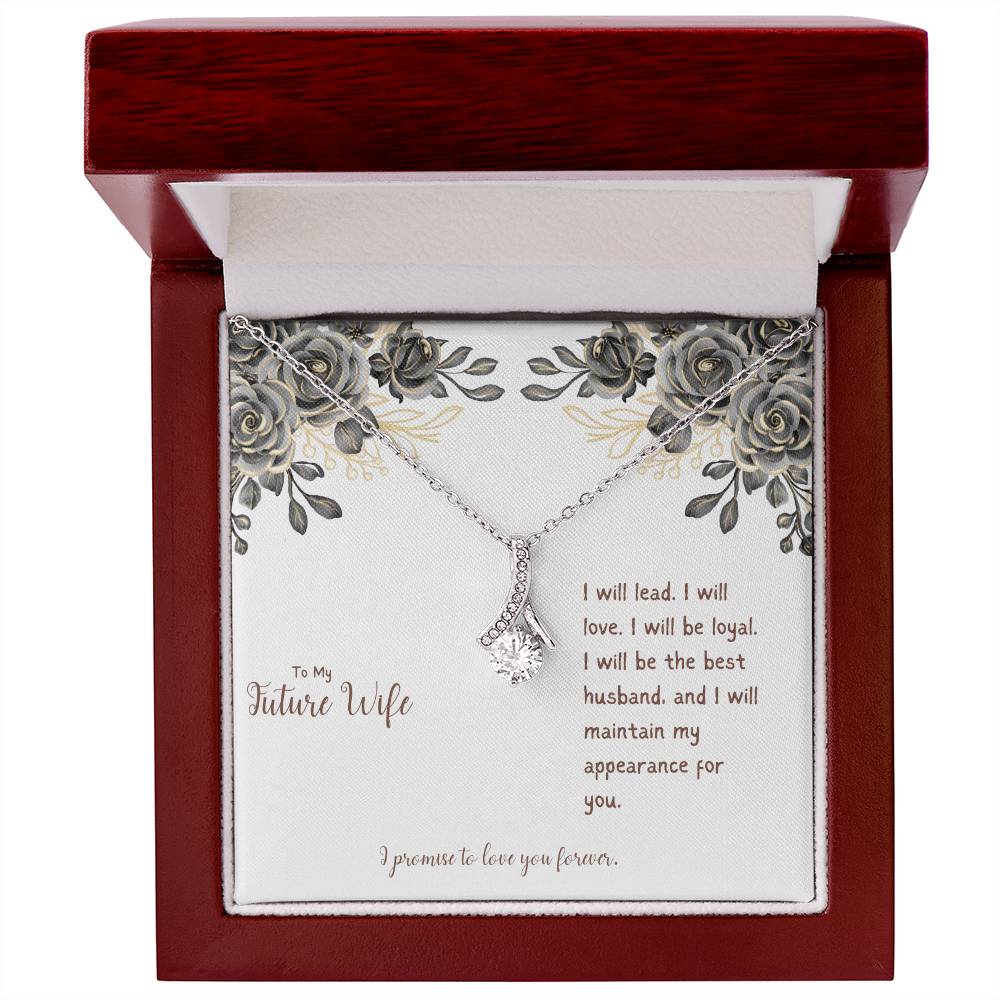 To My Future Wife | I Will Be Loyal | Gold Pendant Necklace
