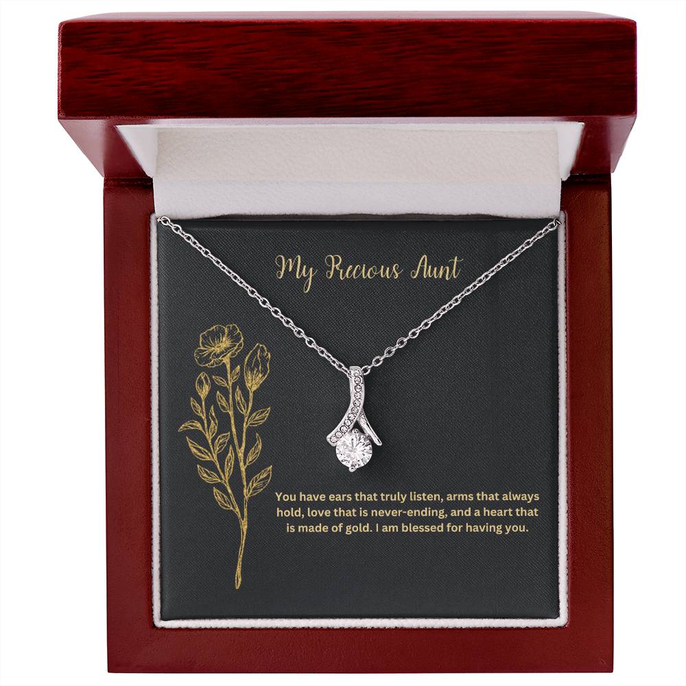 My Precious Aunt | You Have Ears That Truly Listen | Pendant Necklace