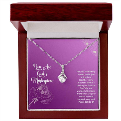 You Are God's Masterpiece | Bible Verse Faith Necklace