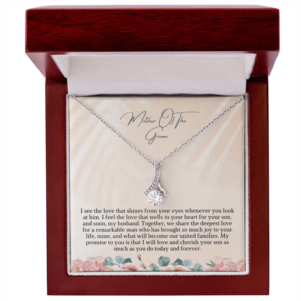 Mother Of The Groom | We Share The Deepest Love | Pendant Yellow Gold Necklace
