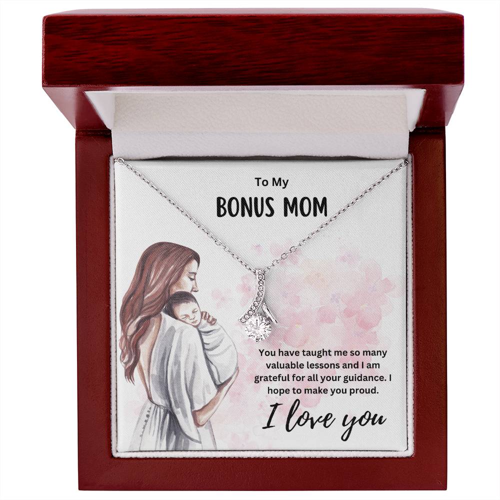 To My Bonus Mom | Happy Mother's Day | Jewelry Necklace