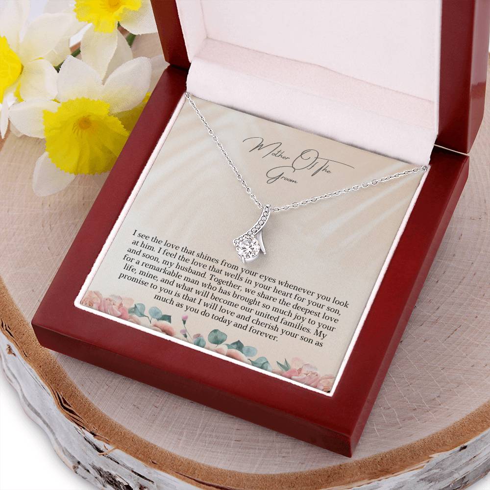 Mother Of The Groom | We Share The Deepest Love | Pendant Yellow Gold Necklace
