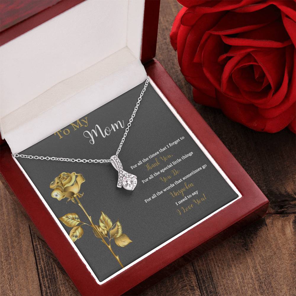 To My Mom | I Love You | Jewelry Necklace