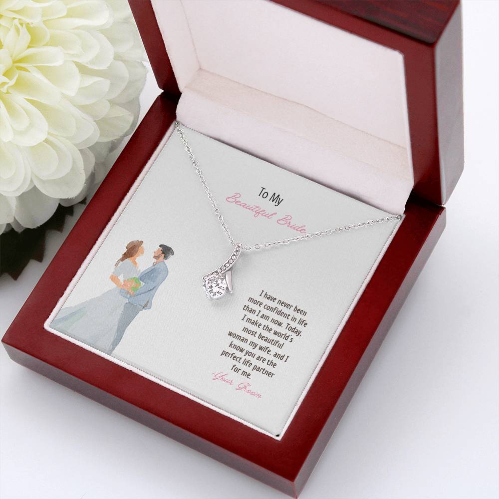 To My Beautiful Bride | I Know You Are The Perfect Life Partner | Pendant Necklace