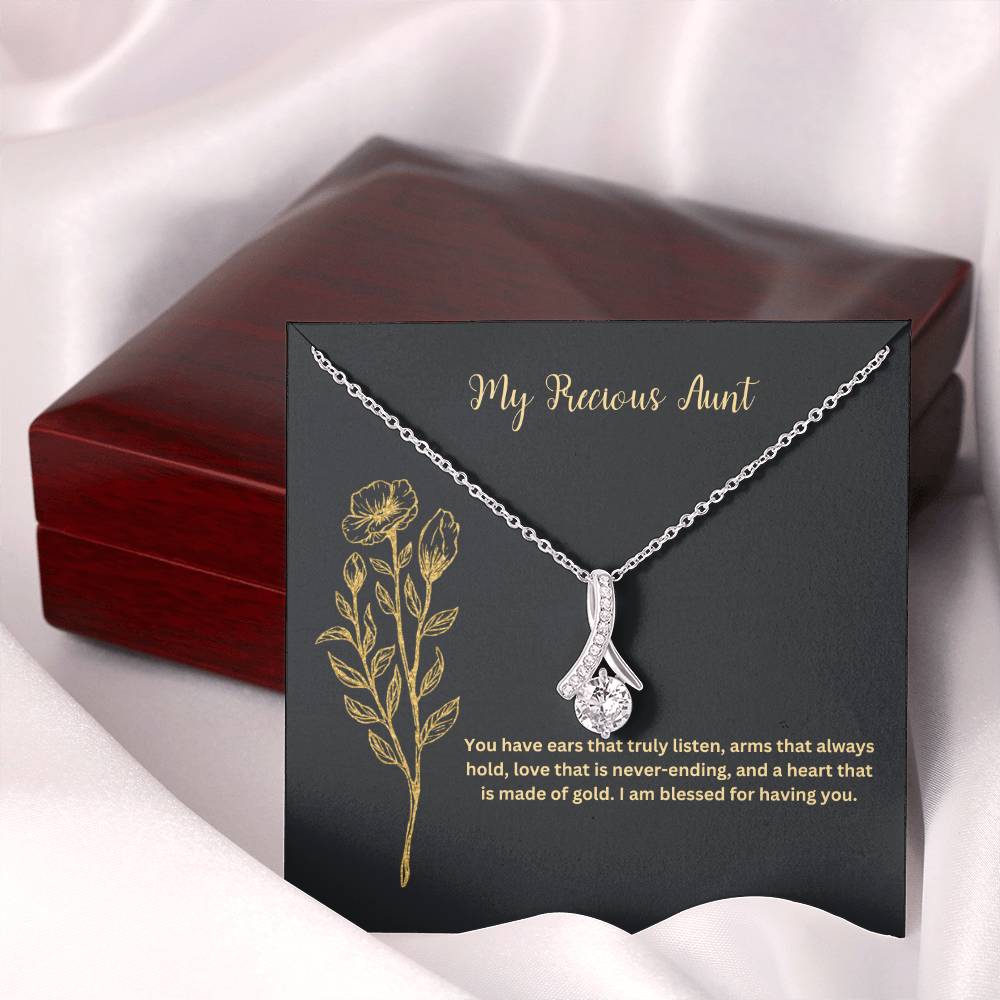 My Precious Aunt | You Have Ears That Truly Listen | Pendant Necklace
