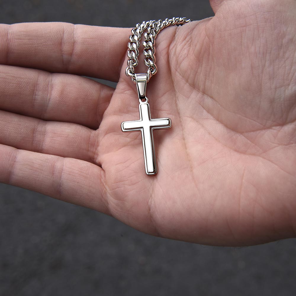 To The Best Dad Ever | You Are My Hero | Cuban Cross Necklace