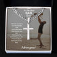 To The Best Dad Ever | You Are My Hero | Cuban Cross Necklace