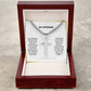 My Stepson | I Will Always Care About You | Personalized Cross Necklace