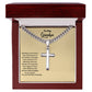 To My Grandpa | Your Presence Is A Blessing | Cross Necklace Gift