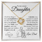 More Than Words - Gift for Daughter - Love Knot Necklace