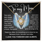Mom - Wings To Fly -  Love Knot Necklace