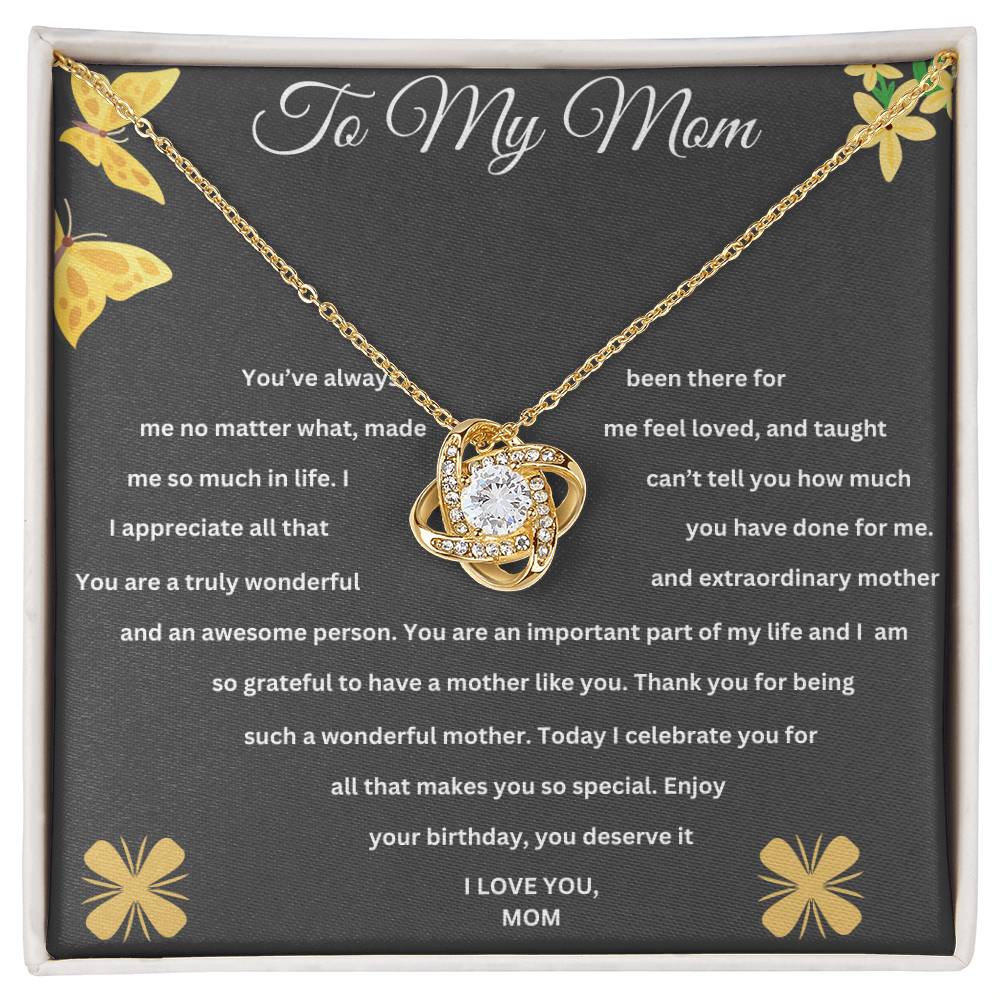 To My Mom | Happy Birthday | Jewelry Necklace