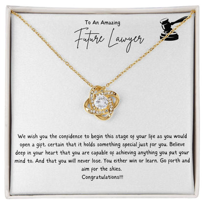 To An Amazing Future Lawyer | We Wish You The Confidence To Begin This Stage Of Your Life | Professional Pendant Necklace