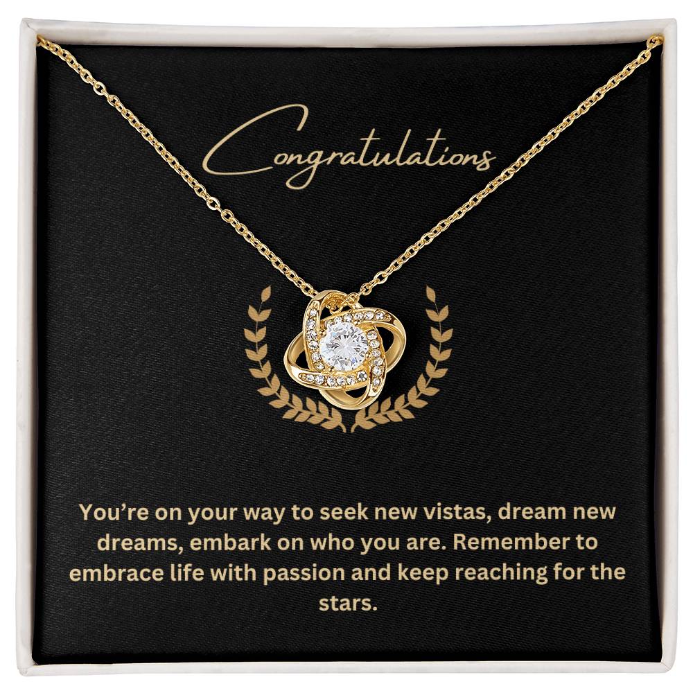 Congratulations | Pendant Necklace Graduation Gift