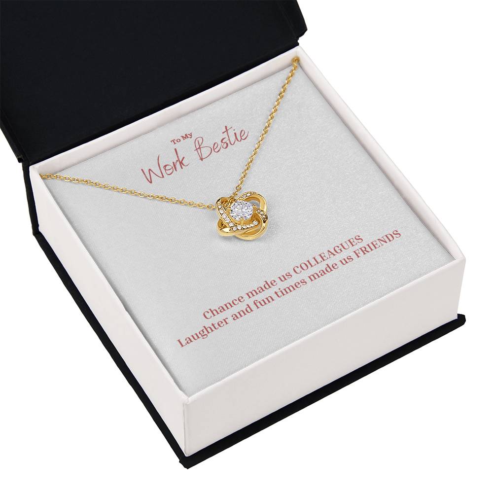 To My Work Bestie | Chance Made Us Colleagues | Professional Necklace Gift