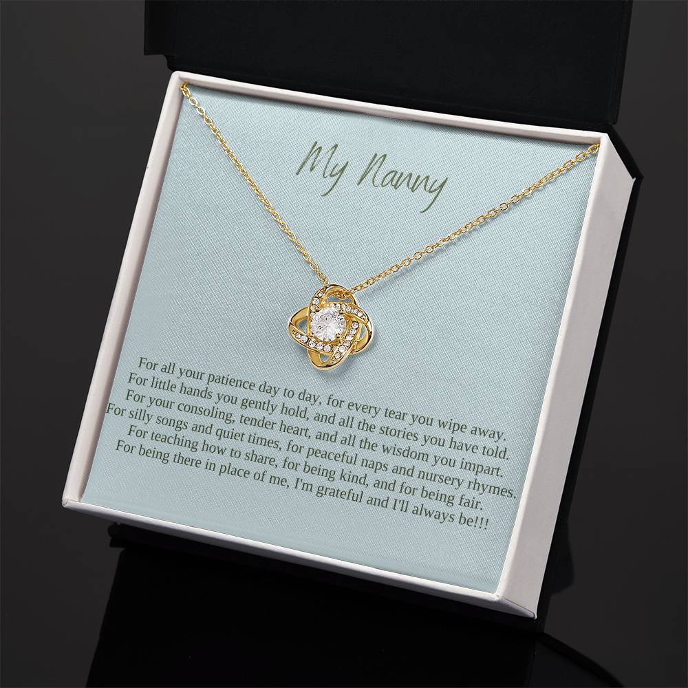 My Nanny | I Am Grateful And I'll Always Be | Professional Pendant Necklace