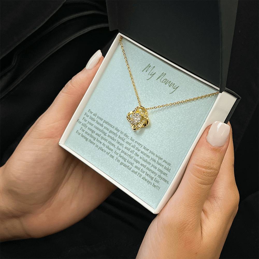 My Nanny | I Am Grateful And I'll Always Be | Professional Pendant Necklace