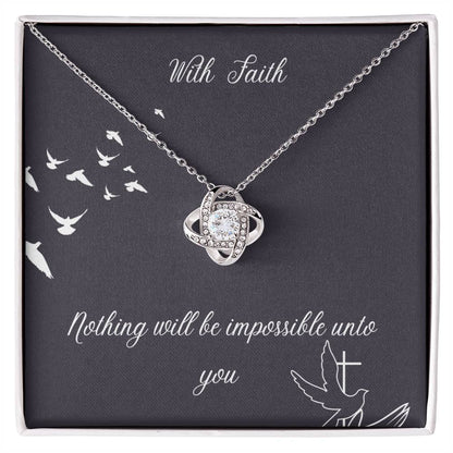 With Faith Jewelry Necklace | Religious Gift