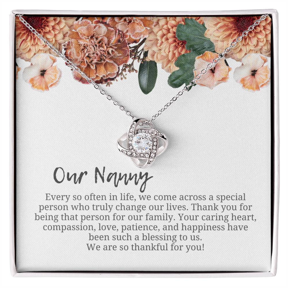 Our Nanny | We Are Thankful For You | Professional Necklace Gift