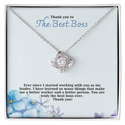 Thank You To The Best Boss | You Are Truly The Best Boss Ever | Professional Pendant Necklace