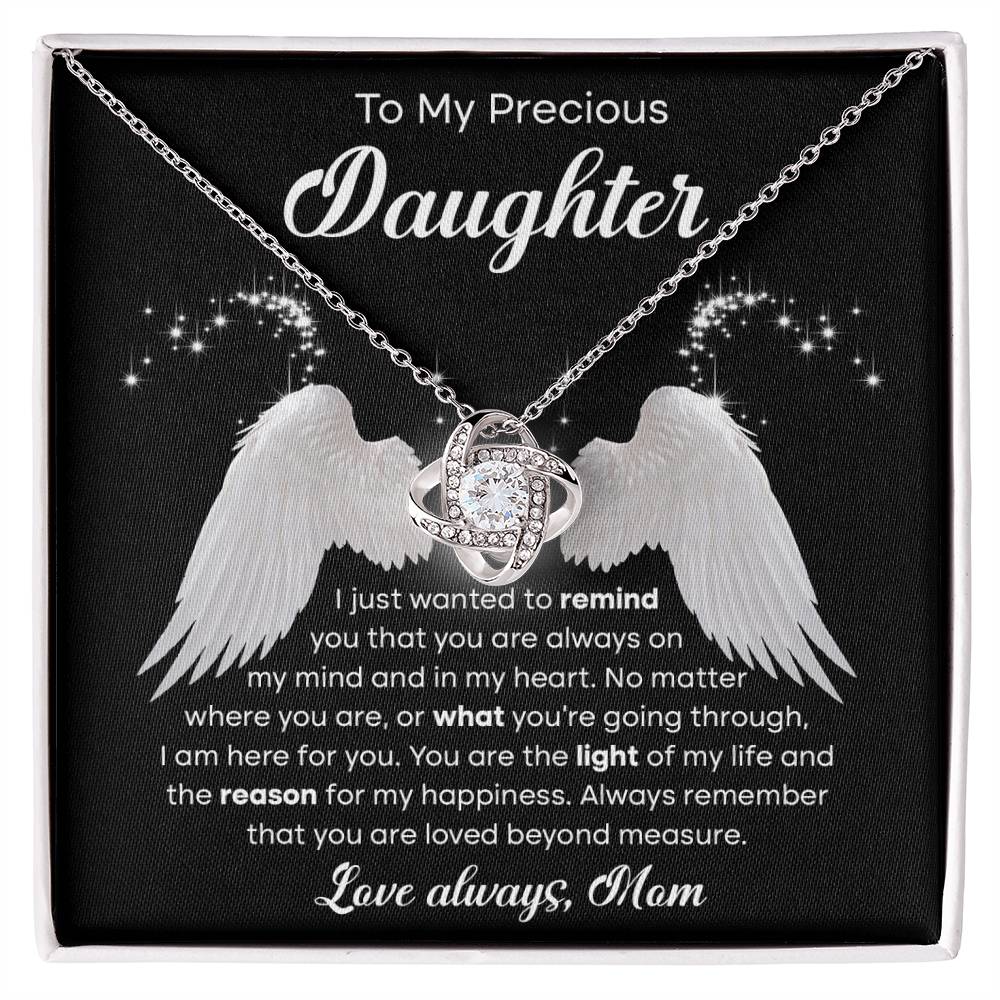 You Are The Light Of My Life - Gift for Daughter - Love Knot Necklace