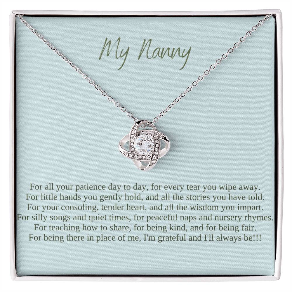 My Nanny | I Am Grateful And I'll Always Be | Professional Pendant Necklace