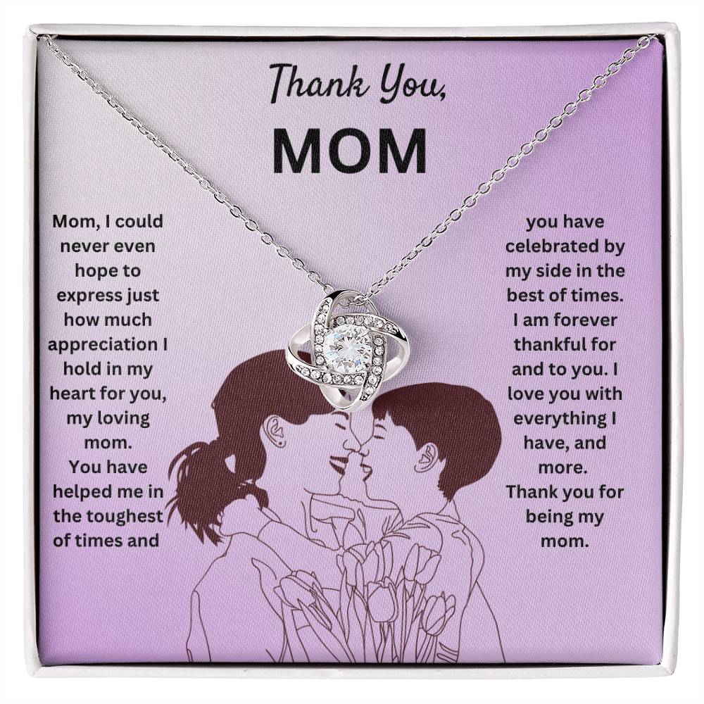 Thank You Mom | Thank You For Being My Mom | Pendant Necklace