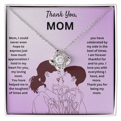 Thank You Mom | Thank You For Being My Mom | Pendant Necklace