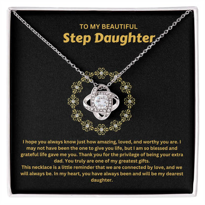To My Beautiful Step Daughter | You Will Always Be My Daughter | Pendant Necklace