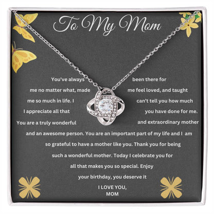 To My Mom | Happy Birthday | Jewelry Necklace