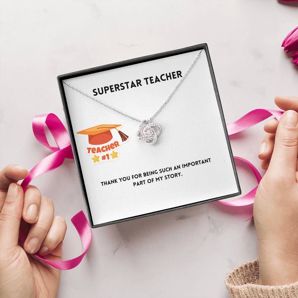 Superstar Teacher | Thank You | Pendant Necklace