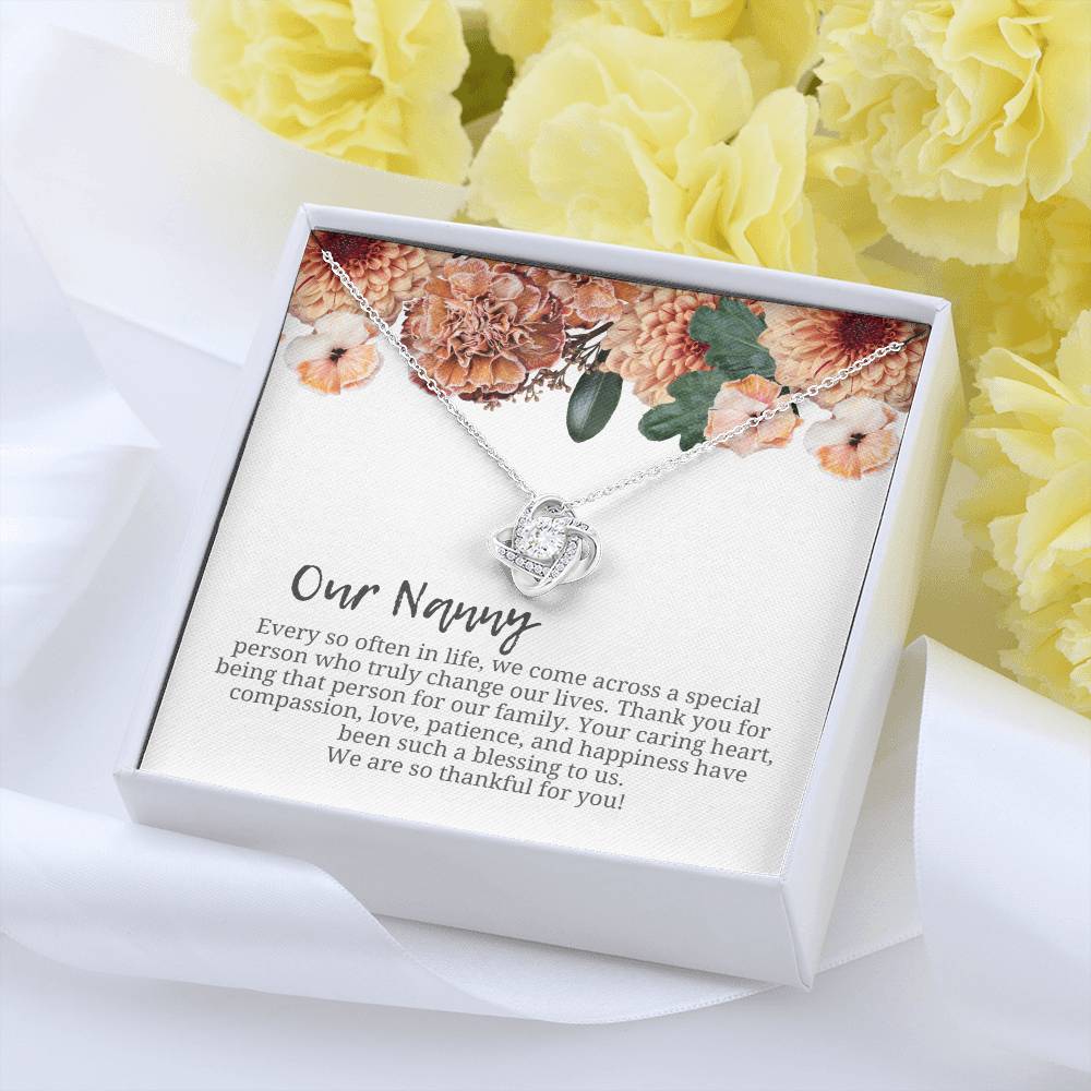 Our Nanny | We Are Thankful For You | Professional Necklace Gift