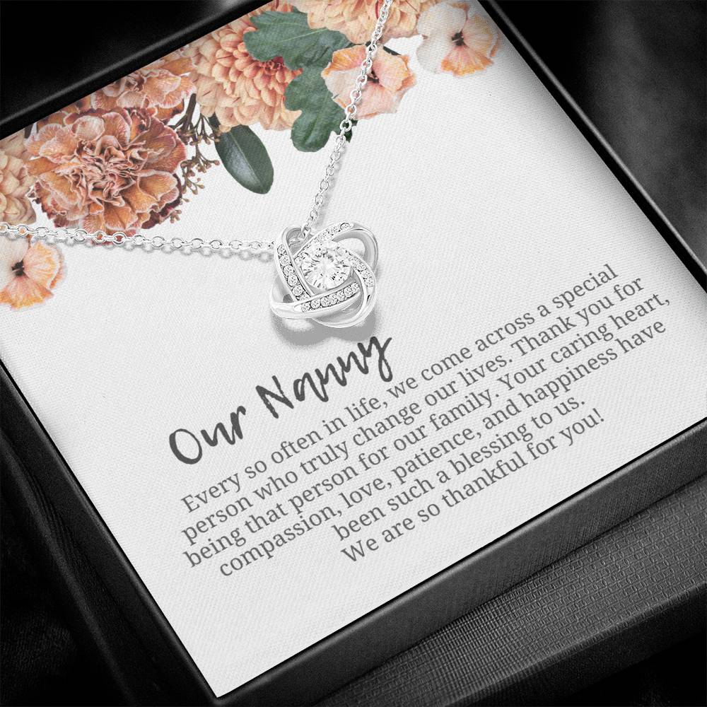 Our Nanny | We Are Thankful For You | Professional Necklace Gift